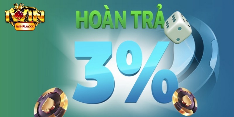 Hoàn trả tiền cược lên tới 3%